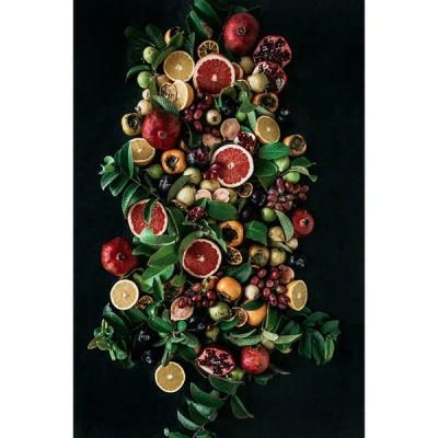 Botanical Boys Black / Red Tablecloth - Abundance In Multi