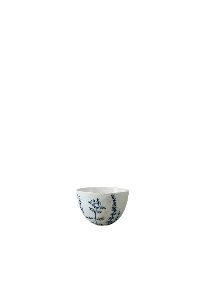 Botanical Boys Blue / White Cobalt Blue Fynbos Bowl - Eight In Multi