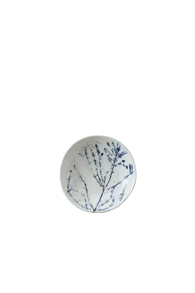 Botanical Boys Blue / White Cobalt Blue Fynbos Ceramic Plate - Six