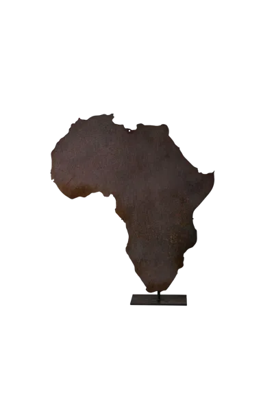 Botanical Boys Brown Rusted Map Of Africa Large Seventy Seven