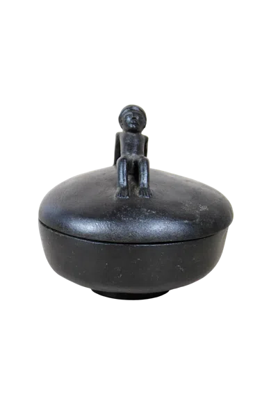 Botanical Boys Brown Vintage Lozi Bowl - Sixty Six Seven In Black