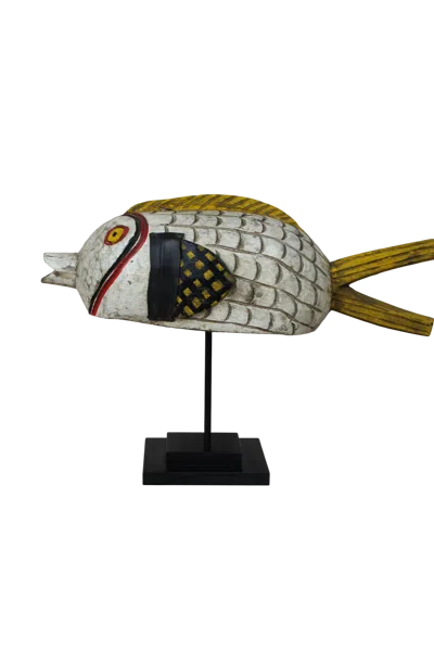 Botanical Boys Mali Bozo Puppet Fish White - One Seven Five Eight In Brown