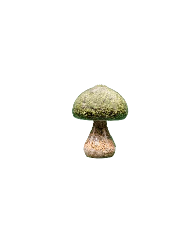 Botanical Boys Moss Mushroom - Round - Natural Stone In Multi