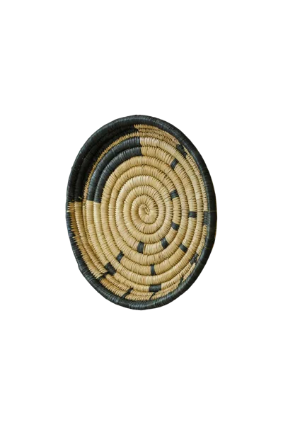 Botanical Boys Neutrals / Black Malawi Wall Basket Small - Five
