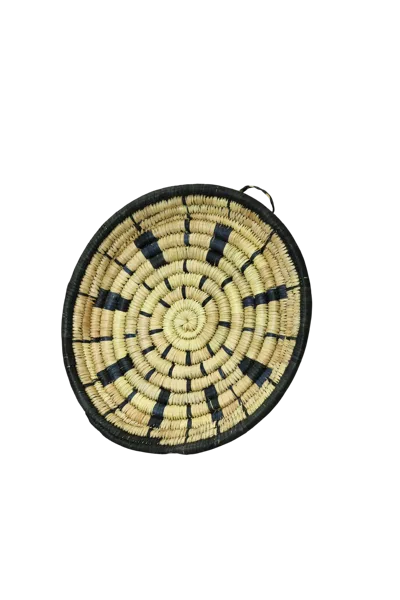Botanical Boys Neutrals / Black Malawi Wall Basket Small - Nine