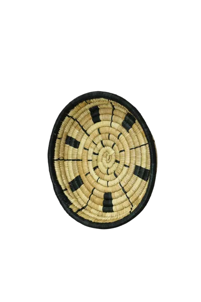 Botanical Boys Neutrals / Black Malawi Wall Basket Small - Ten