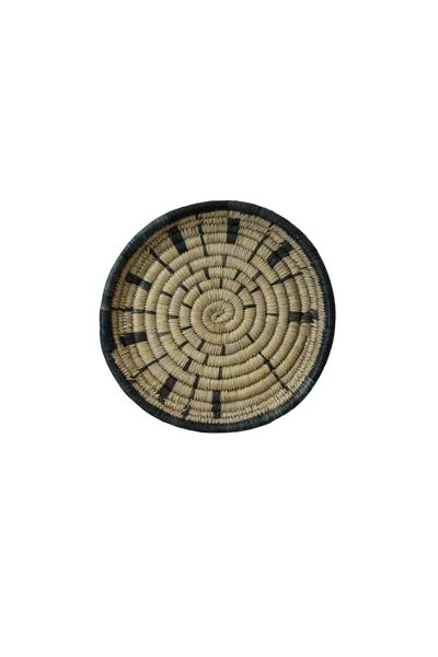 Botanical Boys Neutrals / Black Malawi Wall Basket Small - Three