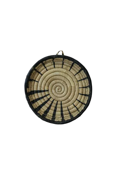 Botanical Boys Neutrals / Black Malawi Wall Basket Small - Two