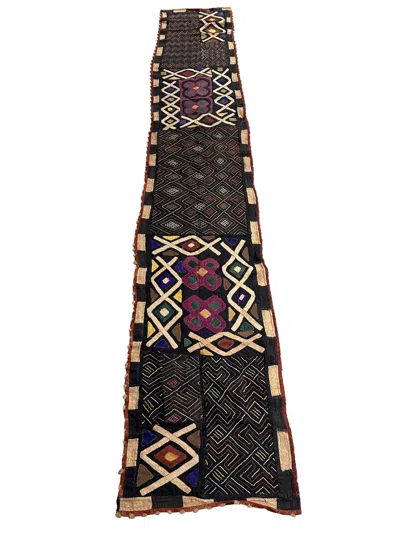 Botanical Boys Neutrals / Brown Vintage Kuba Cloth - Eighty Nine B One
