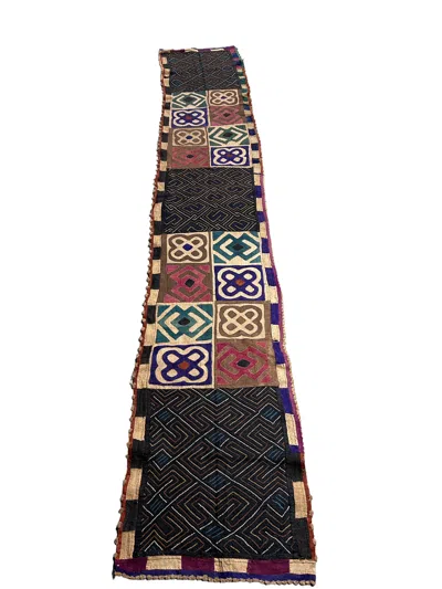 Botanical Boys Neutrals / Brown Vintage Kuba Cloth - Eighty Nine C One