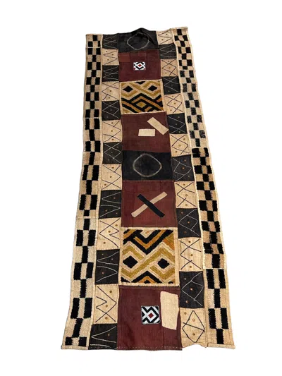 Botanical Boys Neutrals / Brown Vintage Kuba Cloth - Tr Eighty Four
