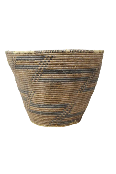 Botanical Boys Neutrals / Brown Vintage Tutsi Basket - Rwanda - One Zero Six Three