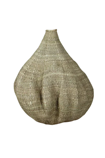 Botanical Boys Neutrals Garlic Gourd Woven Basket - Eighteen Eighteen