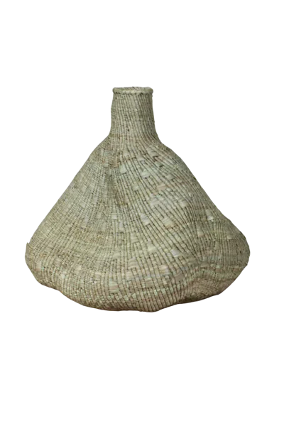 Botanical Boys Neutrals Garlic Gourd Woven Basket - Eighteen Fifteen