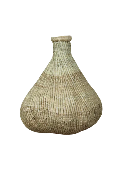 Botanical Boys Neutrals Garlic Gourd Woven Basket - Eighteen Five