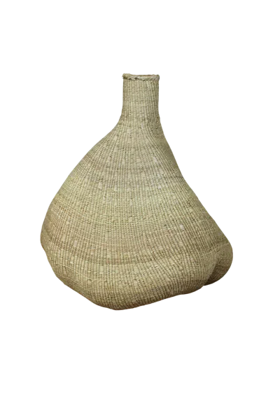 Botanical Boys Neutrals Garlic Gourd Woven Basket - Eighteen Nine