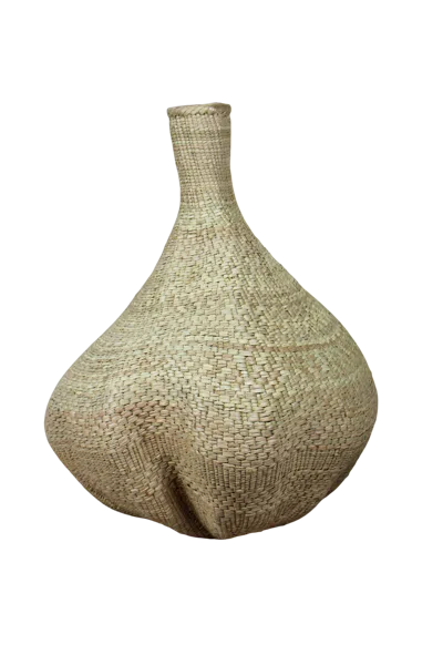 Botanical Boys Neutrals Garlic Gourd Woven Basket - Eighteen Six
