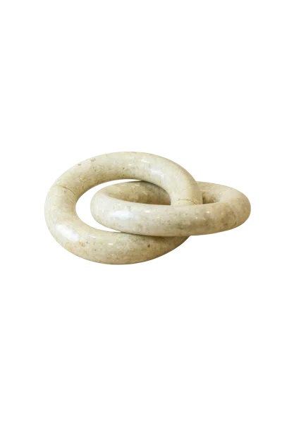 Botanical Boys Neutrals Large Marble Chain Link In Multi