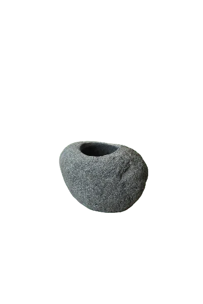 Botanical Boys Neutrals River Stone Planter Pot No Eleven In Yellow