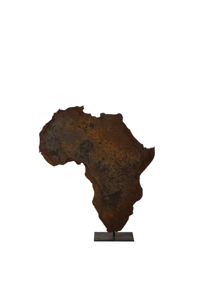 Botanical Boys Neutrals Rusted Map Of Africa S In Brown
