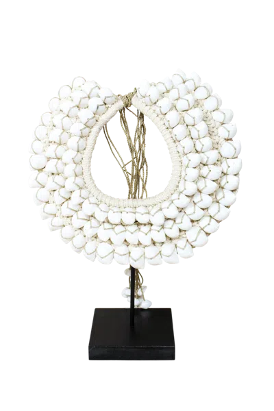 Botanical Boys Neutrals / White Handmade White Shell Necklace Twenty Six Four