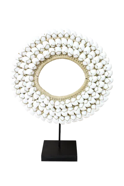 Botanical Boys Neutrals / White Handmade White Shell Necklace Twenty Six Two