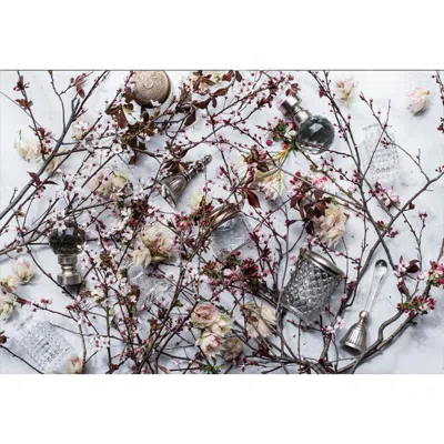 Botanical Boys Pink / White Placemats - Blushing Bloom In Red