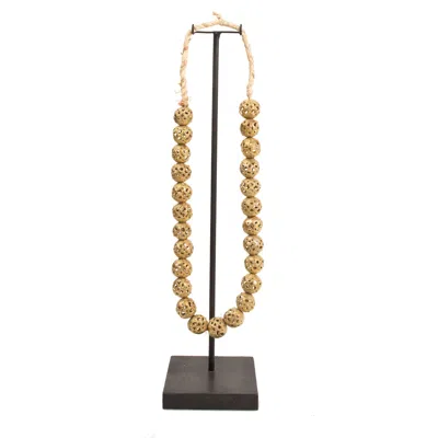 Botanical Boys Women's Gold Bronze Baule Necklace One One One A