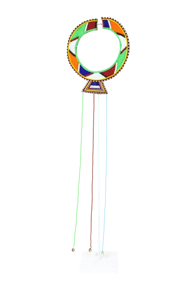 Botanical Boys Women's Kenya Maasai Beaded Necklace - M Two In Multi