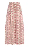 Boteh Ceres Linen Wide-leg Pants In Red