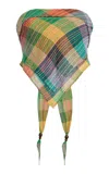 Boteh Echo Cotton Handkerchief Top In Animal Print
