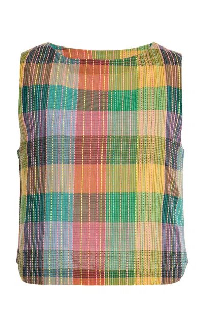 Boteh Echo Cotton Shell Top In Multi