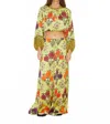 Boteh Eden Wide Leg Pant In Chartreuse In Yellow