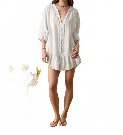 Boteh La Ponche Frill Dress In Sky In Blue