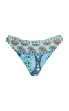 Boteh Onda Andri Low-rise Bikini Bottoms In Blue