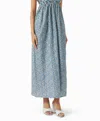 Boteh Onda Maxi Dress In Blues In Multi