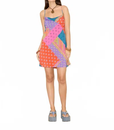 Boteh Rani Silk Bias Mini Dress In Multi