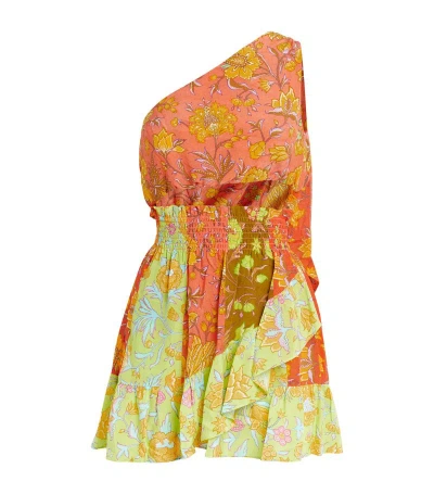 Boteh Silk Alvita Mini Dress In Multi