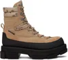 Both Beige Gao Boots In Beige/ Print