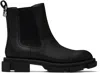 Both Black Gao Pierced Chelsea Boots In Black