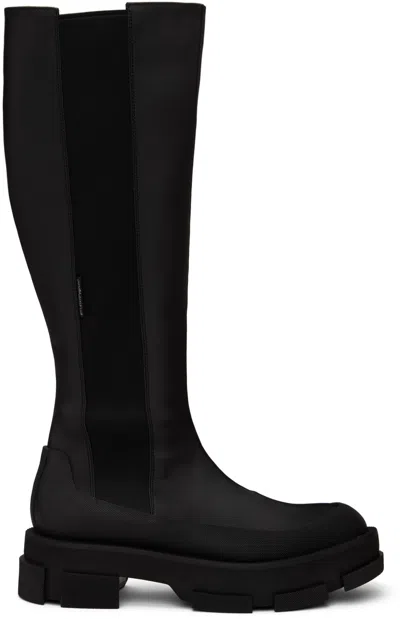Both Black Gao Platform Chelsea Boots