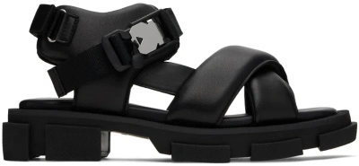 Both Black Gao Sandals