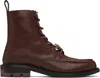 Both Brown Dressy Laced Boots In Brown