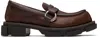 Both Brown Gao Pierced Loafers In Brown