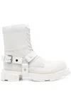 Both Gao Leather Boots In White