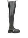 Both Gao Thigh-high Chunky Boots In Black