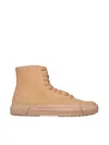 Both Laced High Sneaker With Zip In Brown
