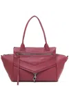Botkier Trigger Leather Satchel In Red