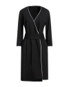 Botondi Couture Woman Midi Dress Black Size 12 Viscose, Nylon, Elastane In Black