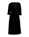 Botondi Couture Woman Midi Dress Black Size 12 Viscose, Polyamide In Black